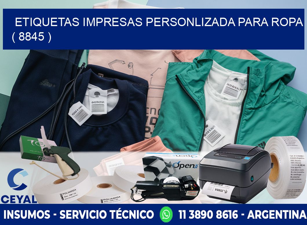 ETIQUETAS IMPRESAS PERSONLIZADA PARA ROPA ( 8845 )