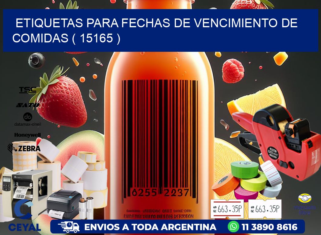 ETIQUETAS PARA FECHAS DE VENCIMIENTO DE COMIDAS ( 15165 )