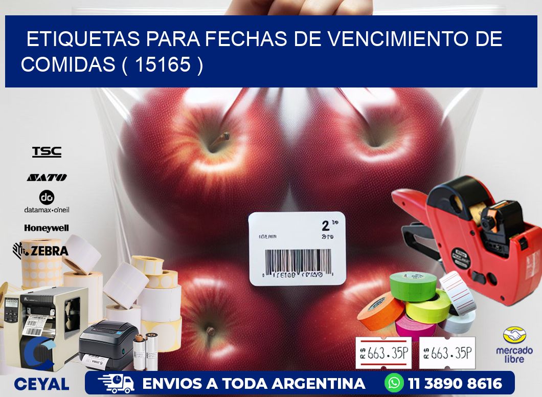ETIQUETAS PARA FECHAS DE VENCIMIENTO DE COMIDAS ( 15165 )