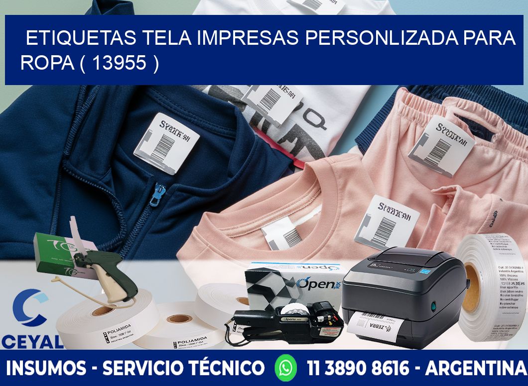 ETIQUETAS TELA IMPRESAS PERSONLIZADA PARA ROPA ( 13955 )