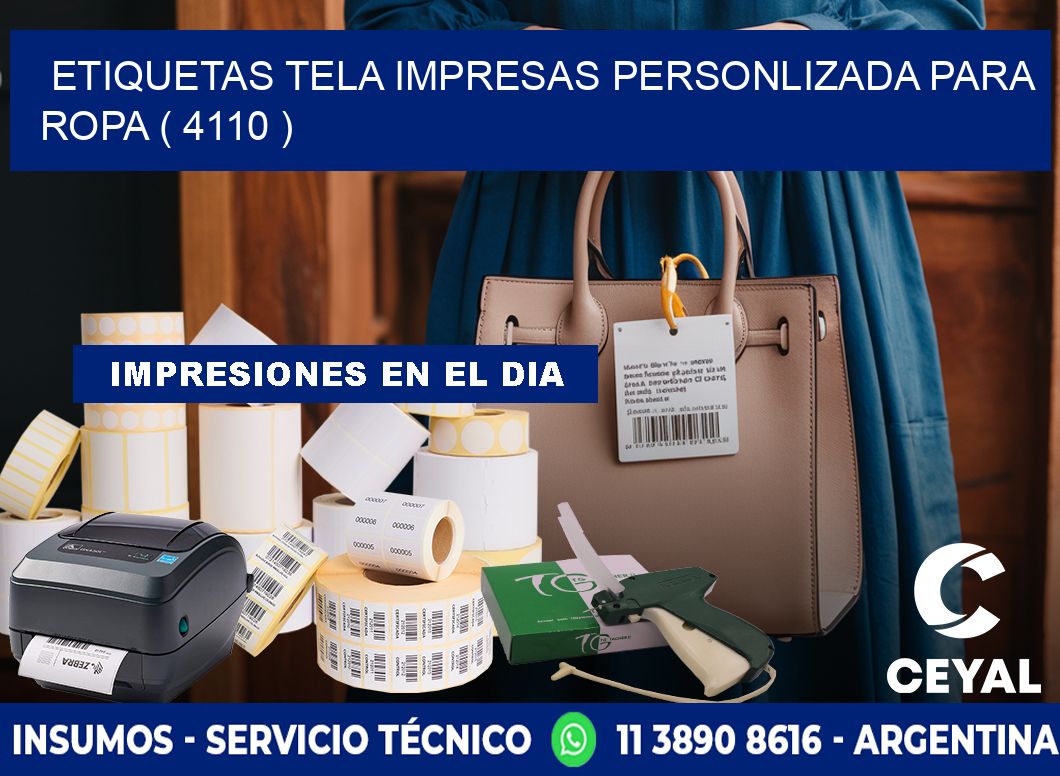 ETIQUETAS TELA IMPRESAS PERSONLIZADA PARA ROPA ( 4110 )