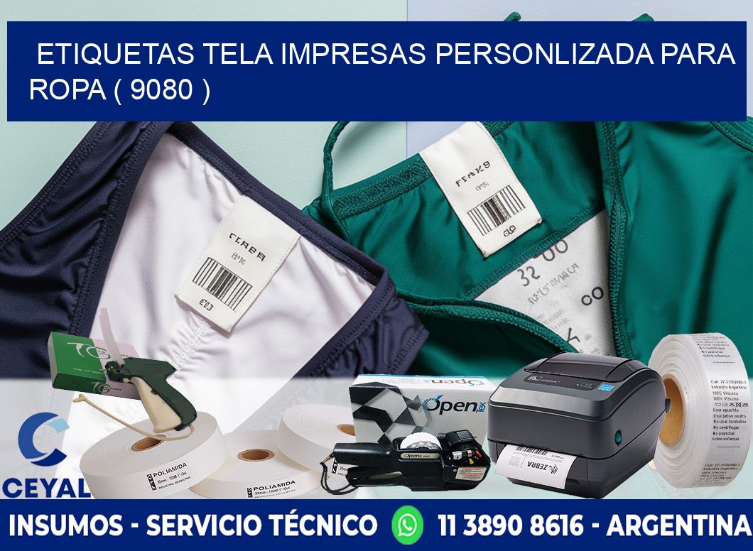 ETIQUETAS TELA IMPRESAS PERSONLIZADA PARA ROPA ( 9080 )