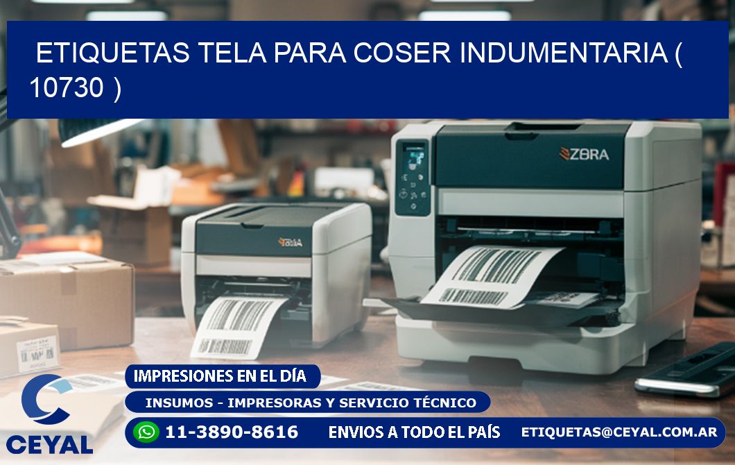 ETIQUETAS TELA PARA COSER INDUMENTARIA ( 10730 )