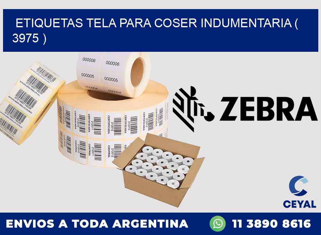 ETIQUETAS TELA PARA COSER INDUMENTARIA ( 3975 )