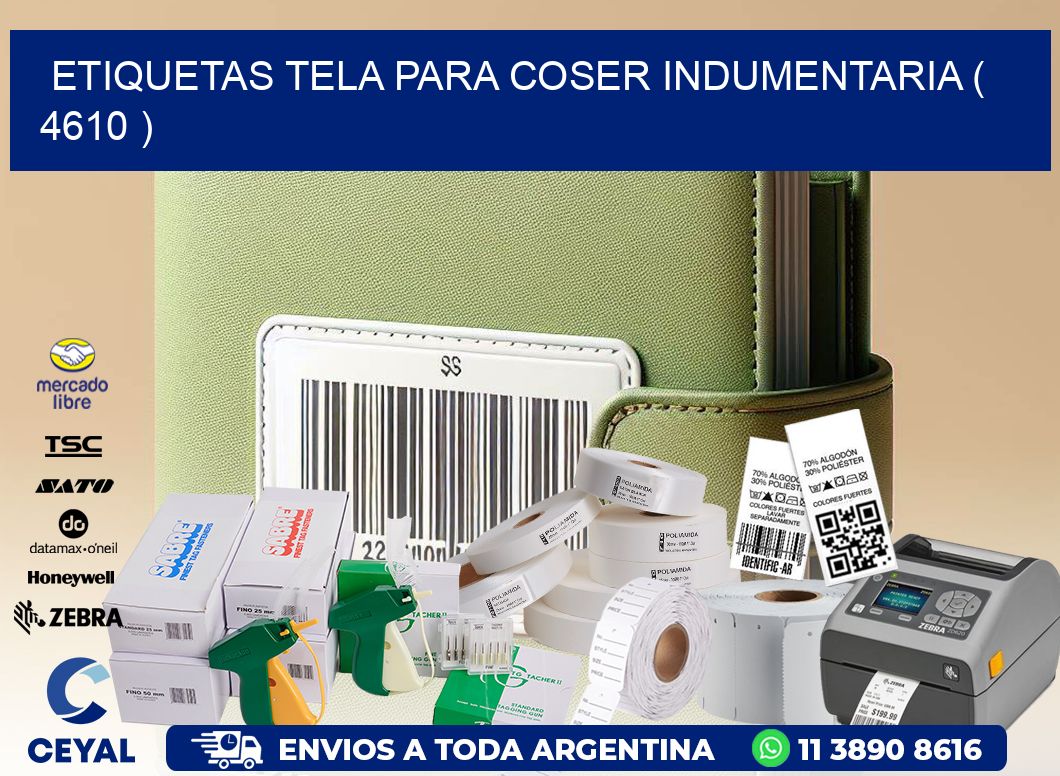 ETIQUETAS TELA PARA COSER INDUMENTARIA ( 4610 )