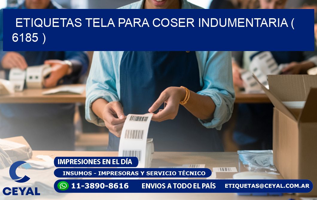 ETIQUETAS TELA PARA COSER INDUMENTARIA ( 6185 )