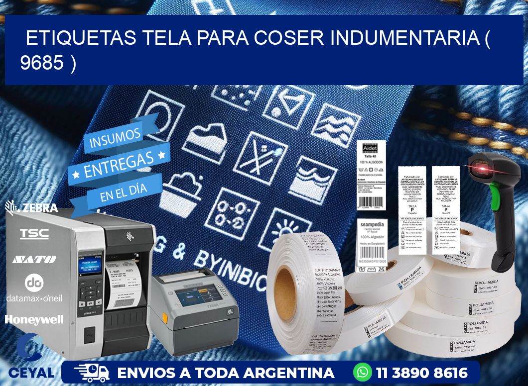 ETIQUETAS TELA PARA COSER INDUMENTARIA ( 9685 )