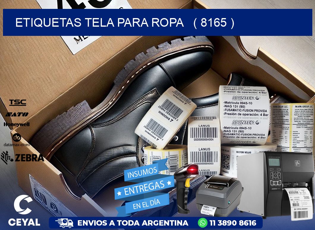 ETIQUETAS TELA PARA ROPA ( 8165 )
