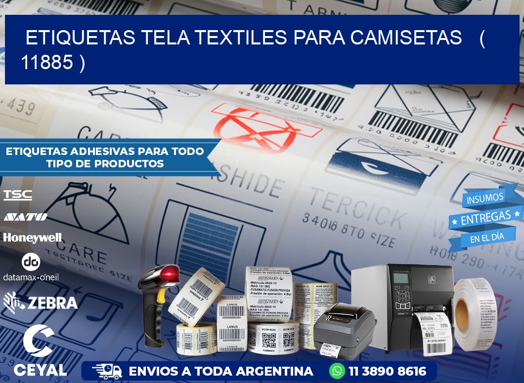 ETIQUETAS TELA TEXTILES PARA CAMISETAS   ( 11885 )