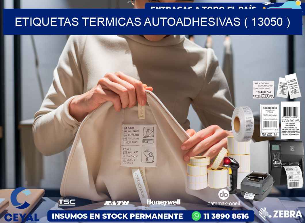 ETIQUETAS TERMICAS AUTOADHESIVAS ( 13050 )