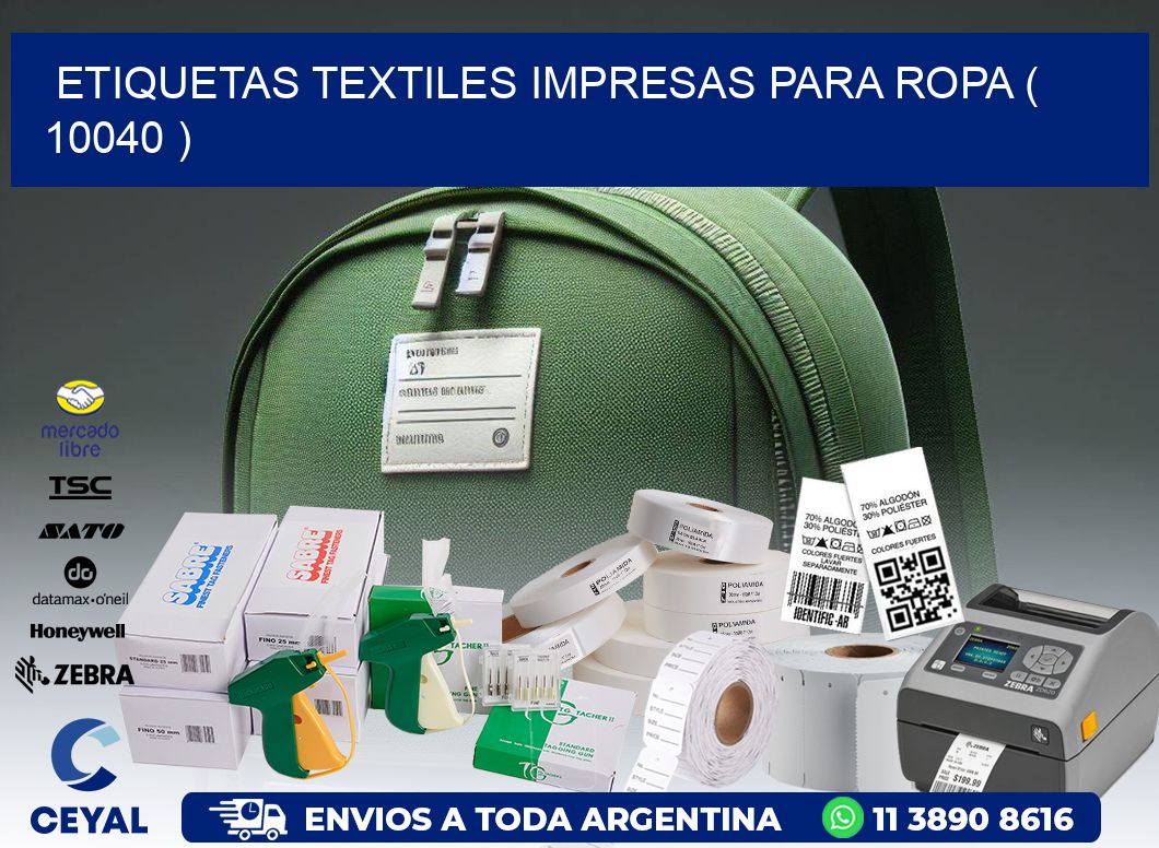 ETIQUETAS TEXTILES IMPRESAS PARA ROPA ( 10040 )