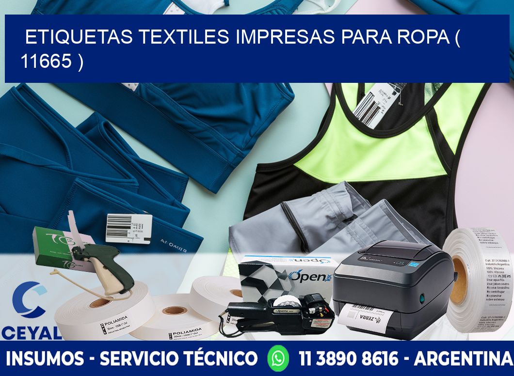 ETIQUETAS TEXTILES IMPRESAS PARA ROPA ( 11665 )