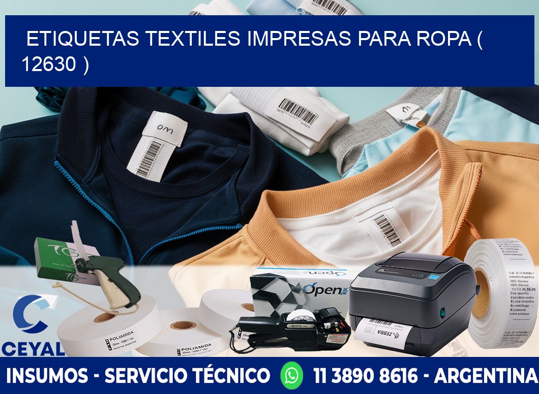 ETIQUETAS TEXTILES IMPRESAS PARA ROPA ( 12630 )
