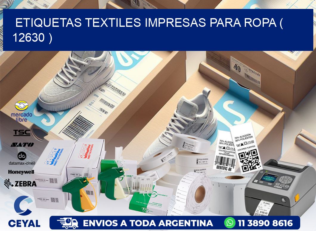 ETIQUETAS TEXTILES IMPRESAS PARA ROPA ( 12630 )