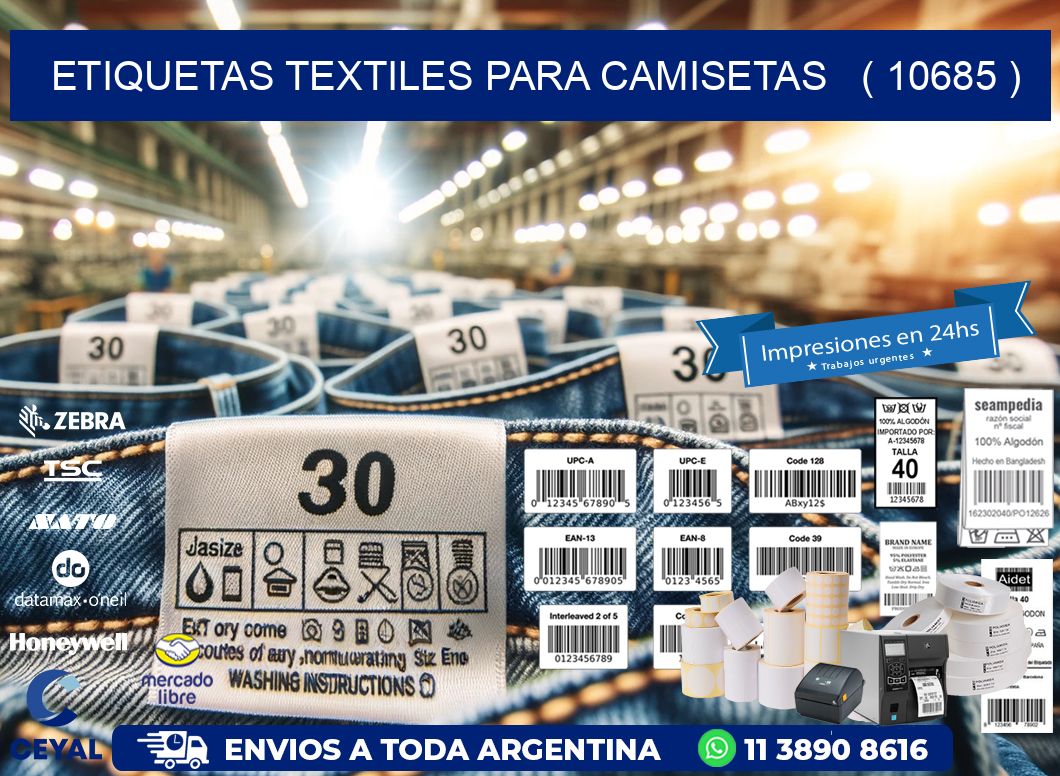 ETIQUETAS TEXTILES PARA CAMISETAS ( 10685 )