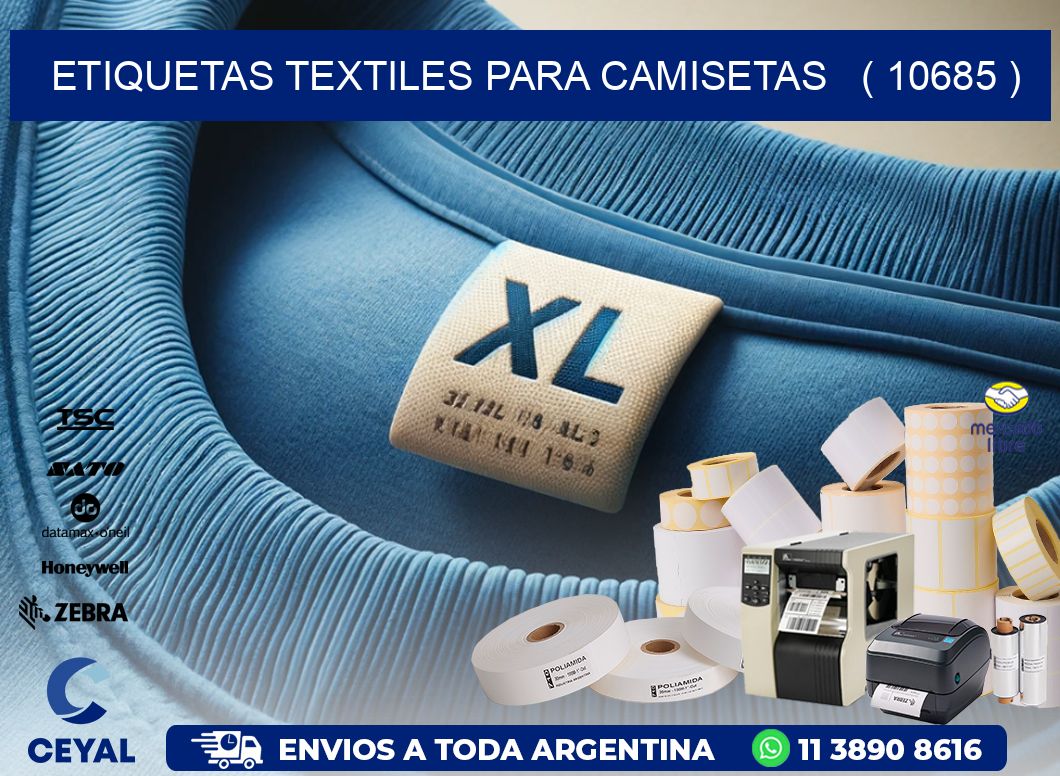 ETIQUETAS TEXTILES PARA CAMISETAS ( 10685 )