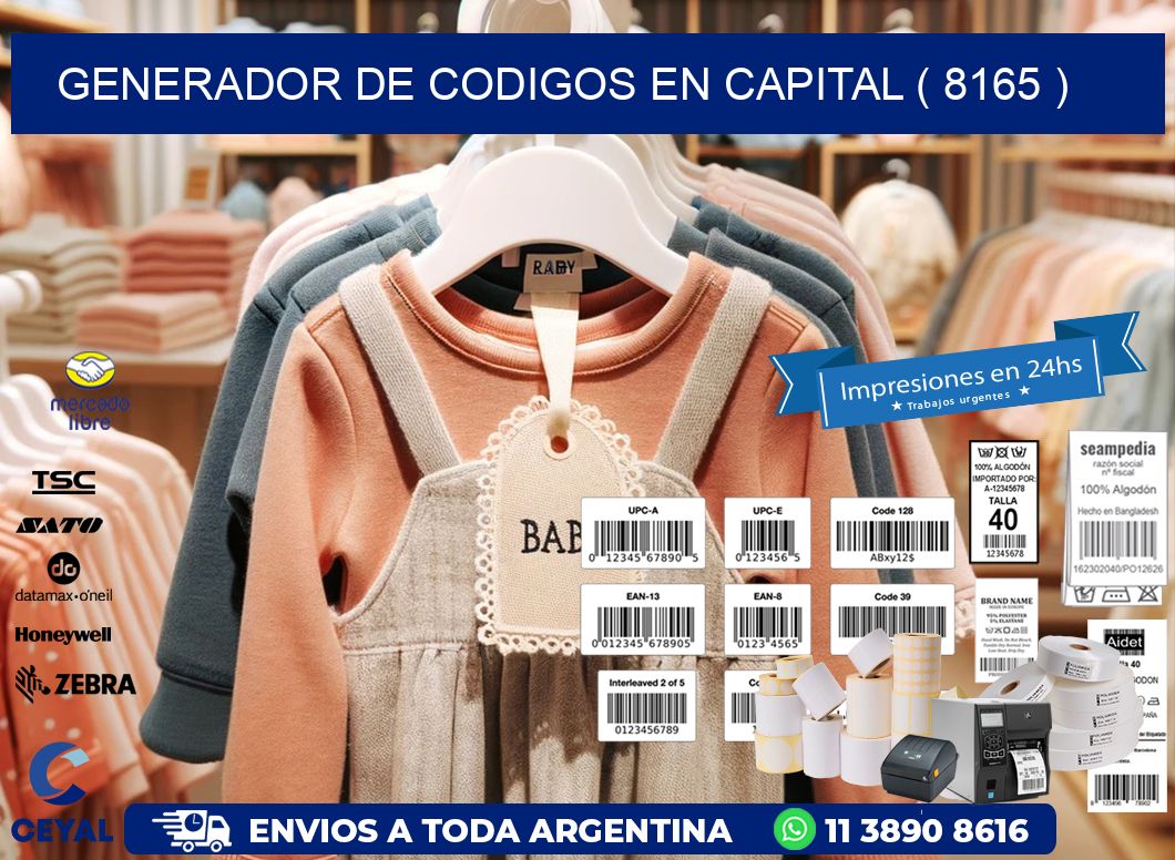 GENERADOR DE CODIGOS EN CAPITAL ( 8165 )