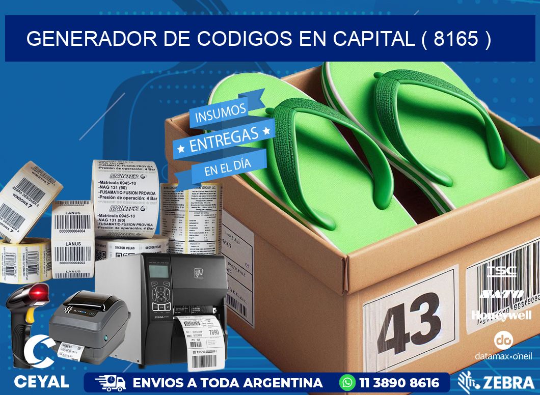 GENERADOR DE CODIGOS EN CAPITAL ( 8165 )