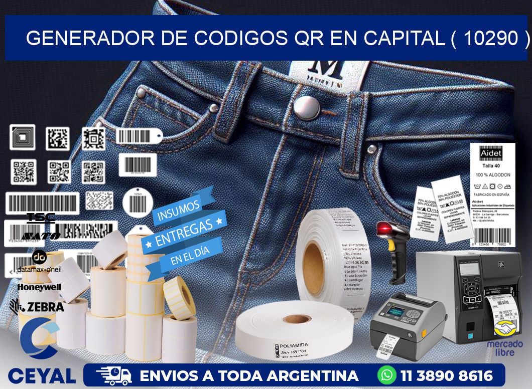 GENERADOR DE CODIGOS QR EN CAPITAL ( 10290 )