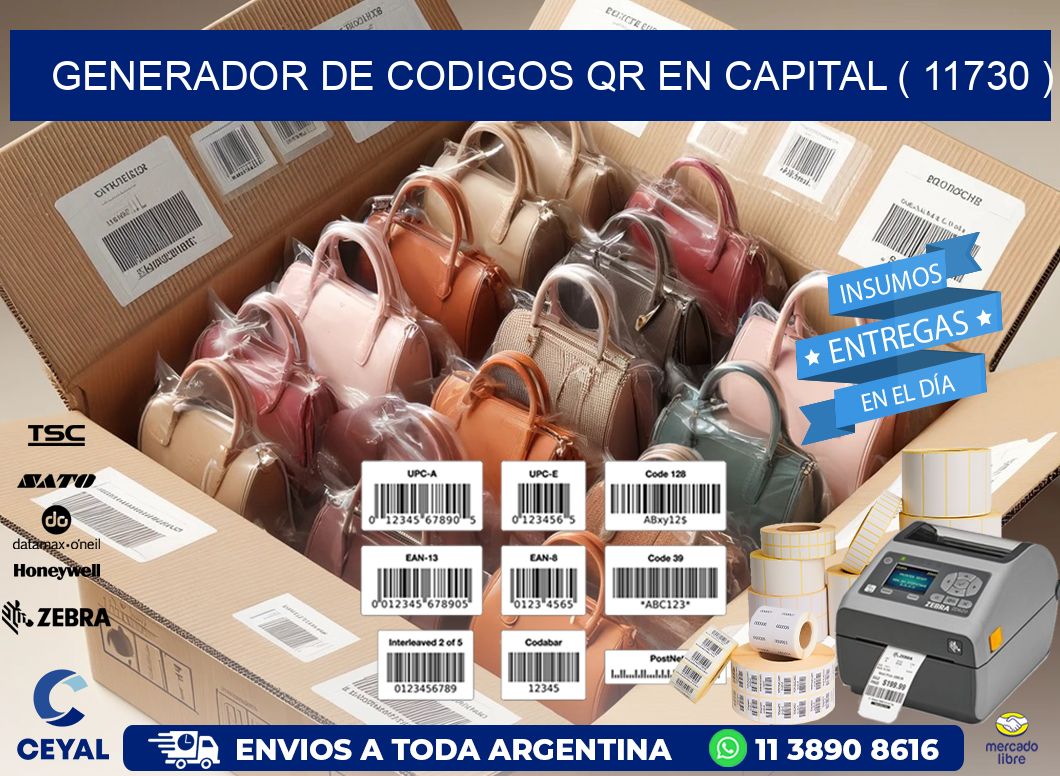 GENERADOR DE CODIGOS QR EN CAPITAL ( 11730 )