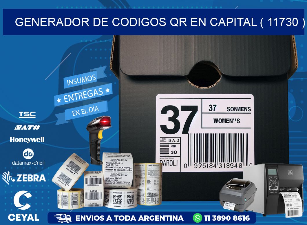 GENERADOR DE CODIGOS QR EN CAPITAL ( 11730 )