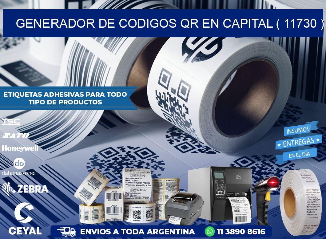 GENERADOR DE CODIGOS QR EN CAPITAL ( 11730 )