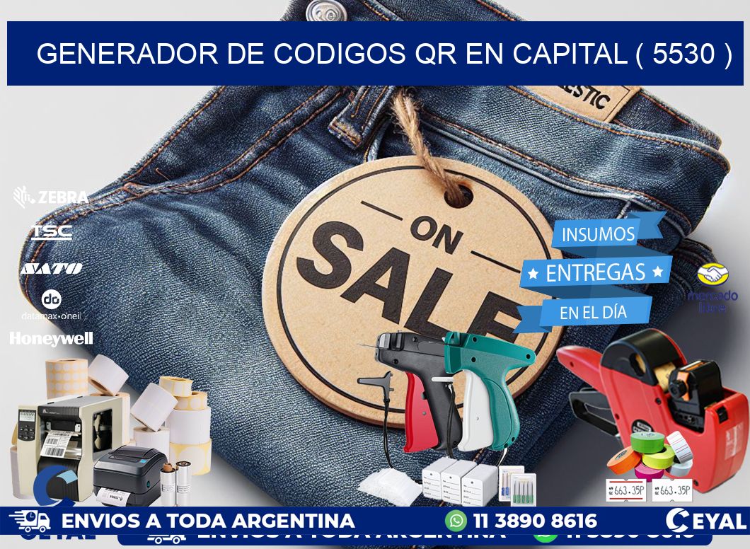 GENERADOR DE CODIGOS QR EN CAPITAL ( 5530 )