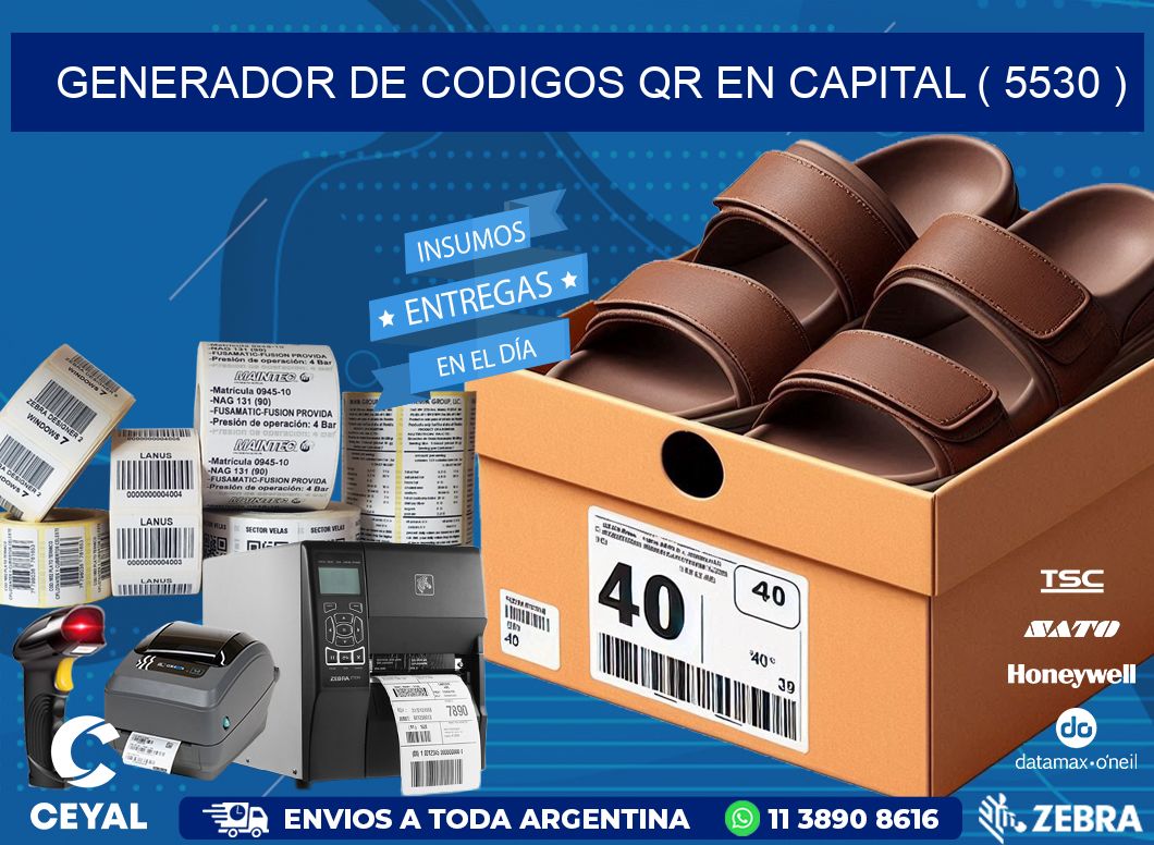 GENERADOR DE CODIGOS QR EN CAPITAL ( 5530 )