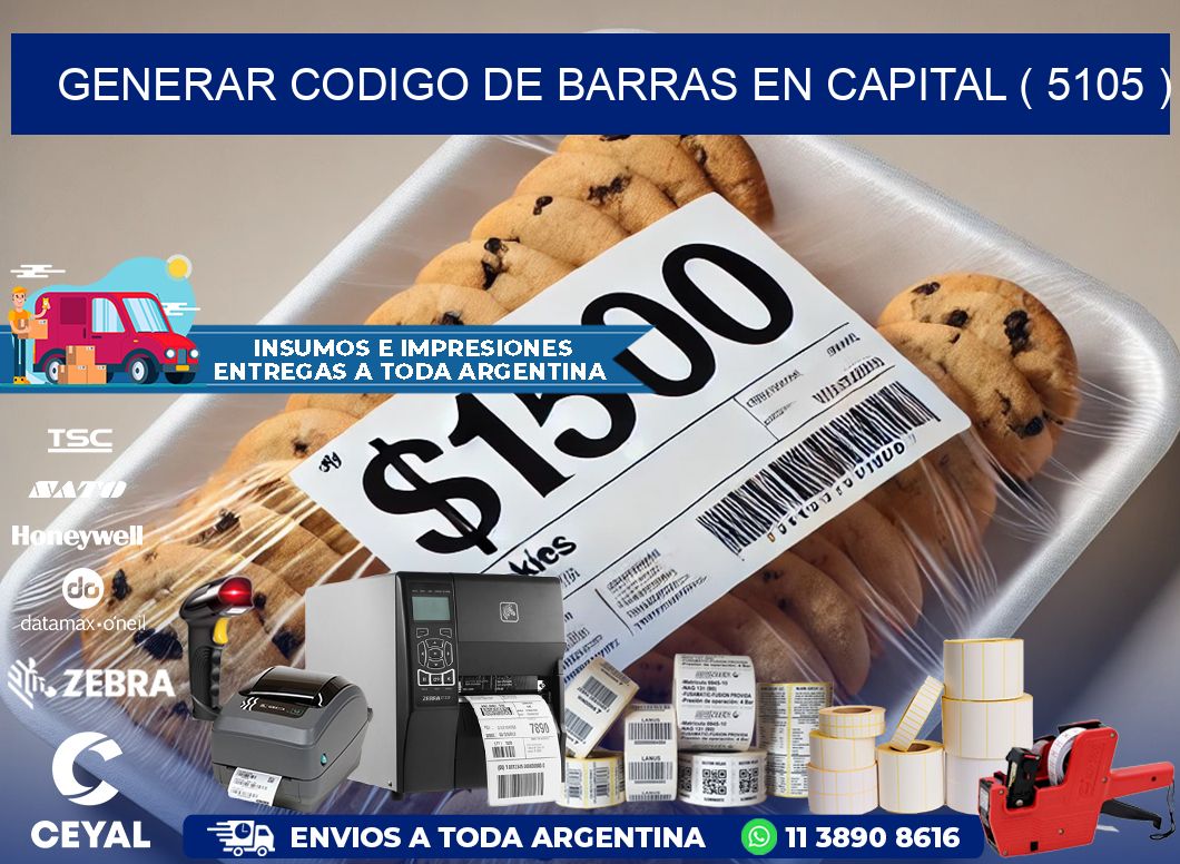 GENERAR CODIGO DE BARRAS EN CAPITAL ( 5105 )