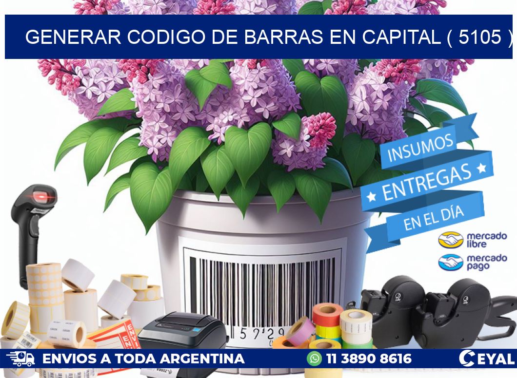 GENERAR CODIGO DE BARRAS EN CAPITAL ( 5105 )