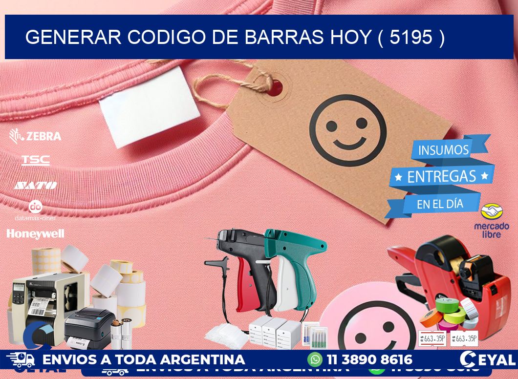 GENERAR CODIGO DE BARRAS HOY ( 5195 )