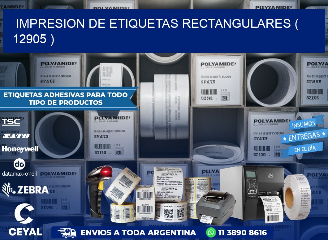 IMPRESION DE ETIQUETAS RECTANGULARES ( 12905 )