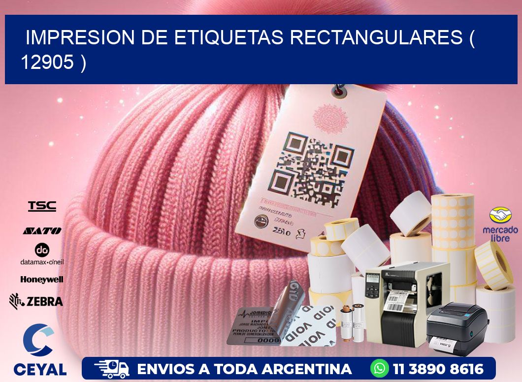 IMPRESION DE ETIQUETAS RECTANGULARES ( 12905 )