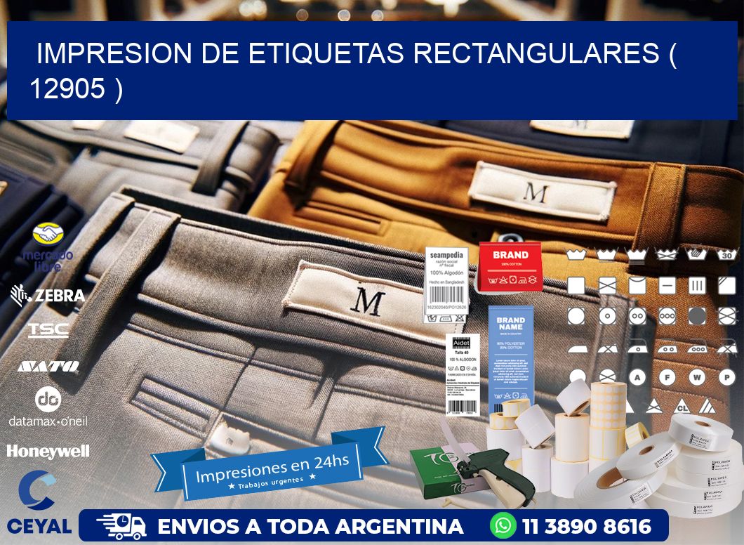 IMPRESION DE ETIQUETAS RECTANGULARES ( 12905 )