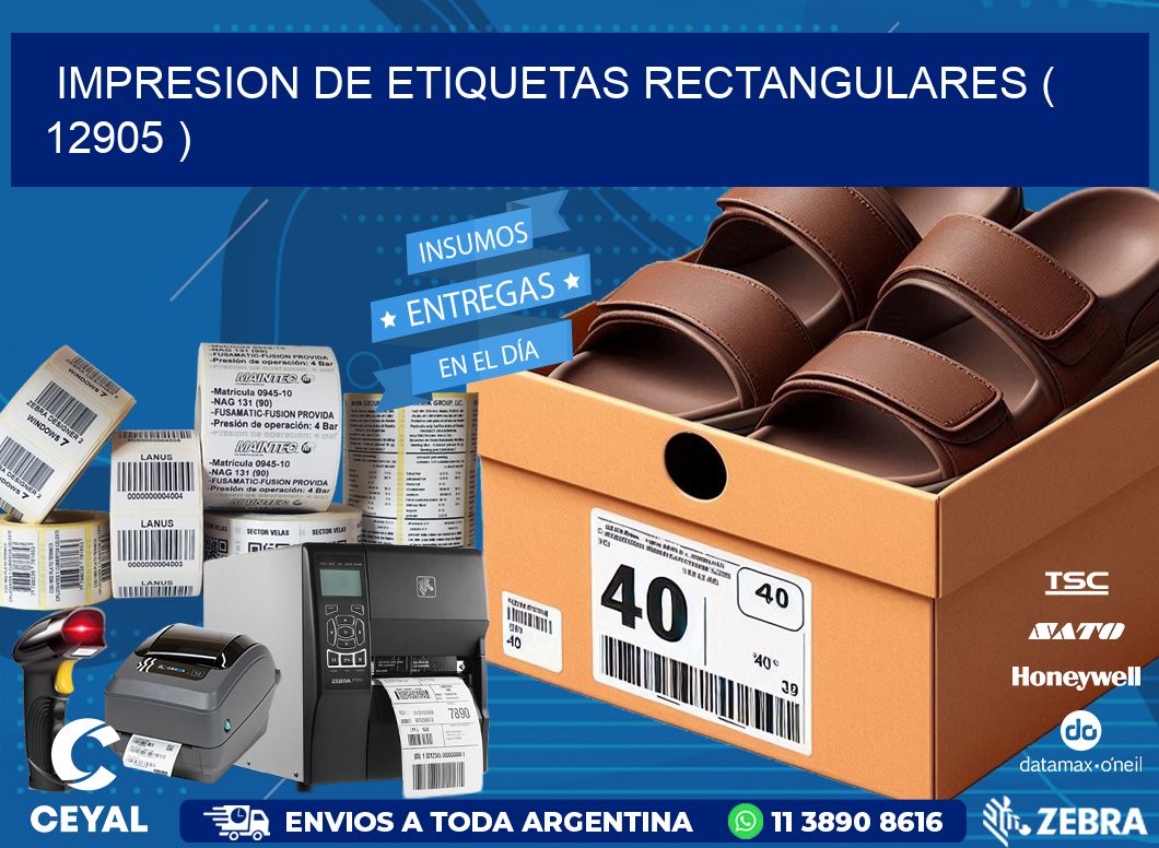 IMPRESION DE ETIQUETAS RECTANGULARES ( 12905 )
