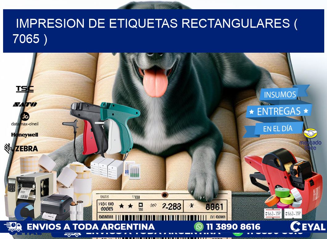 IMPRESION DE ETIQUETAS RECTANGULARES ( 7065 )