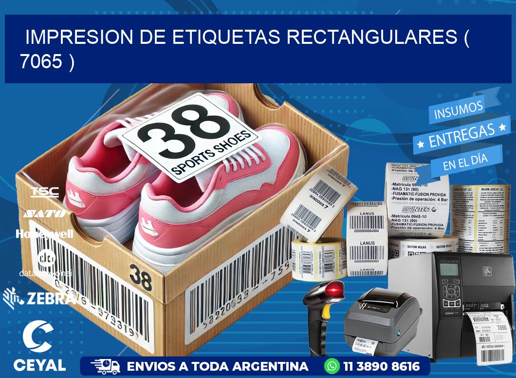 IMPRESION DE ETIQUETAS RECTANGULARES ( 7065 )