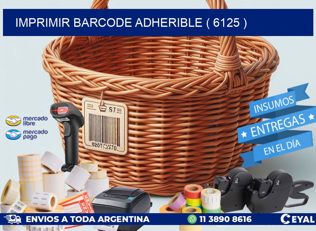 IMPRIMIR BARCODE ADHERIBLE ( 6125 )