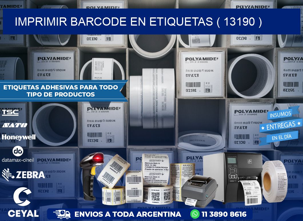 IMPRIMIR BARCODE EN ETIQUETAS ( 13190 )