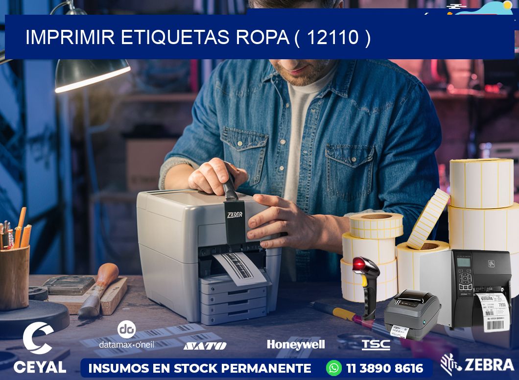 IMPRIMIR ETIQUETAS ROPA ( 12110 )