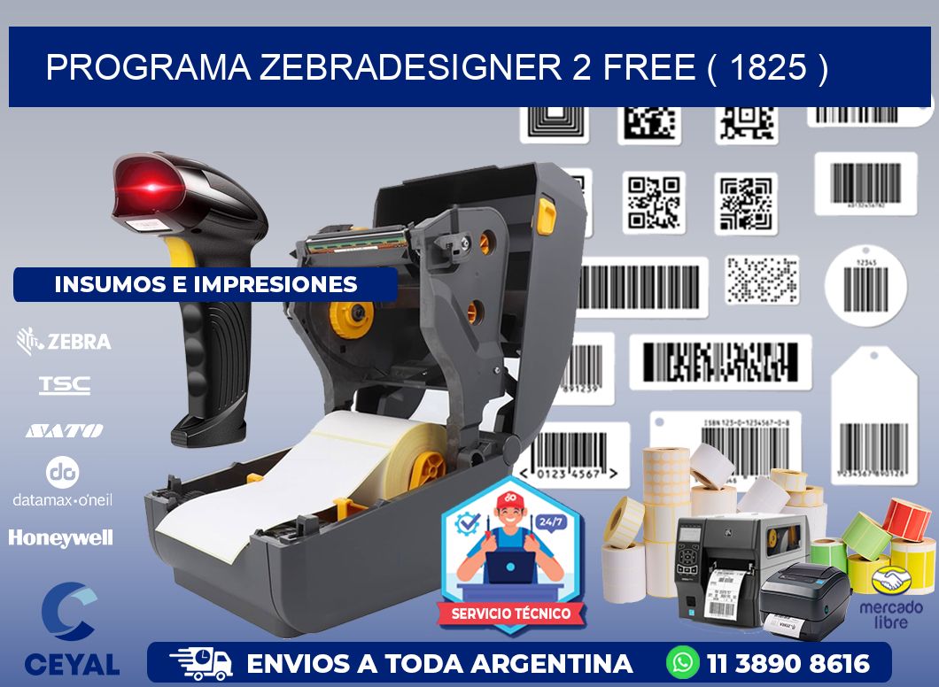 PROGRAMA ZEBRADESIGNER 2 FREE ( 1825 )