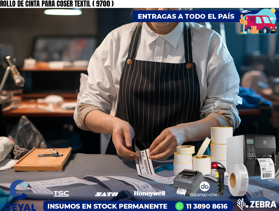 ROLLO DE CINTA PARA COSER TEXTIL ( 9700 )
