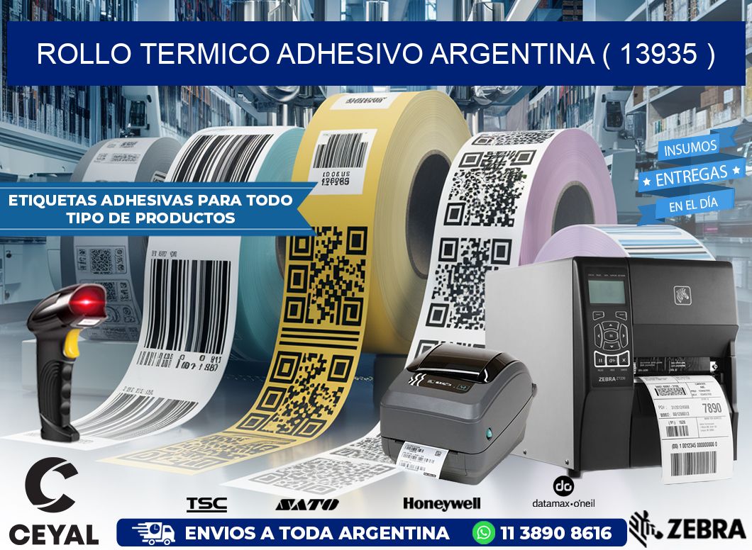 ROLLO TERMICO ADHESIVO ARGENTINA ( 13935 )