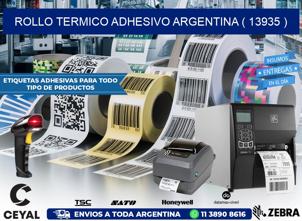 ROLLO TERMICO ADHESIVO ARGENTINA ( 13935 )