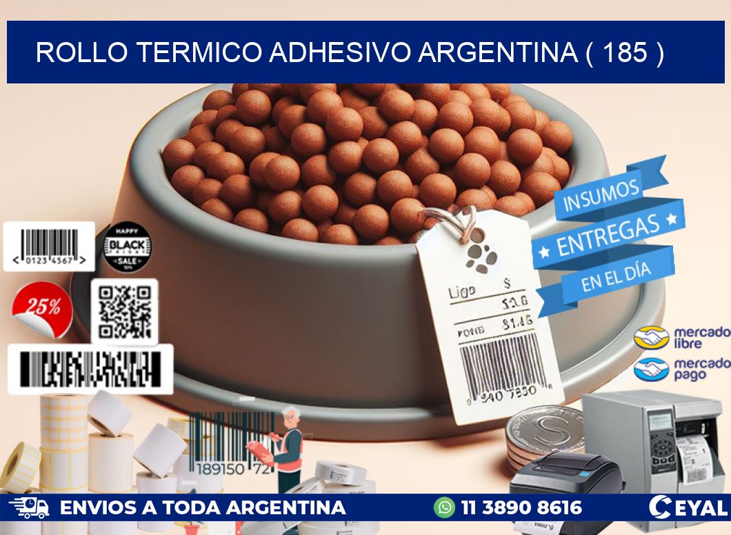 ROLLO TERMICO ADHESIVO ARGENTINA ( 185 )