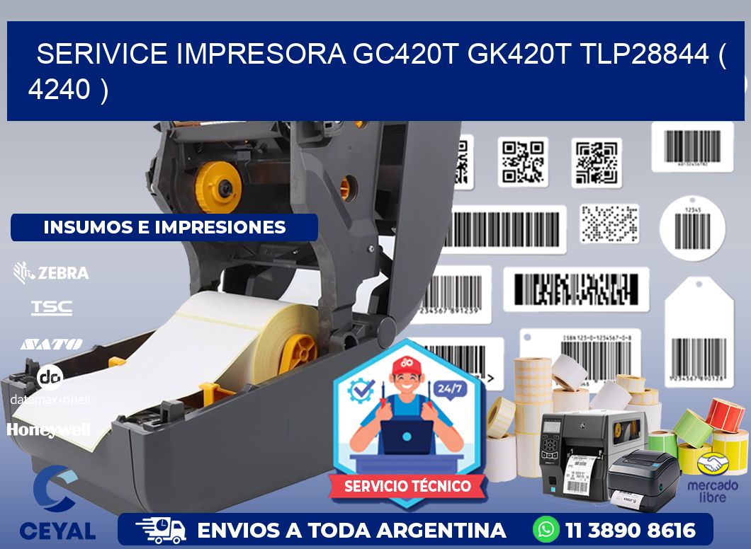 SERIVICE IMPRESORA GC420T GK420T TLP28844 ( 4240 )