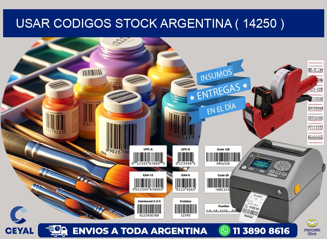 USAR CODIGOS STOCK ARGENTINA ( 14250 )