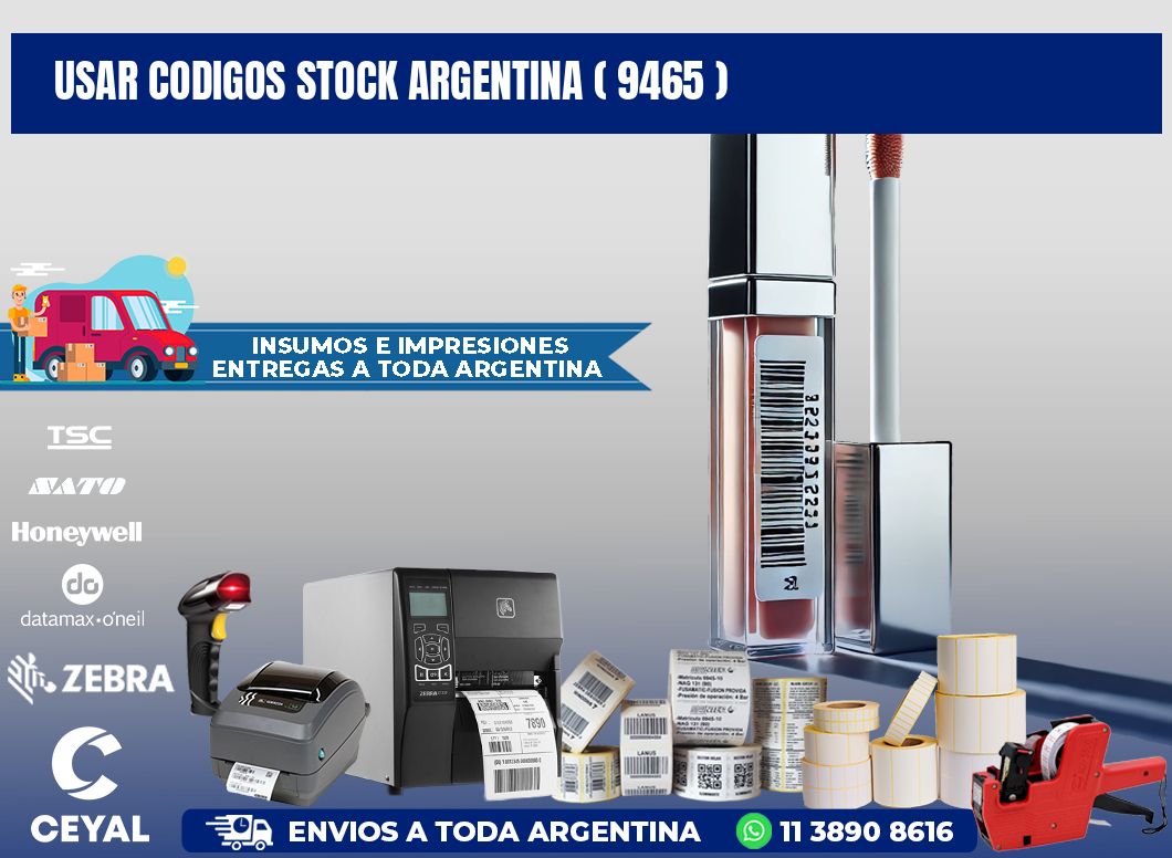 USAR CODIGOS STOCK ARGENTINA ( 9465 )