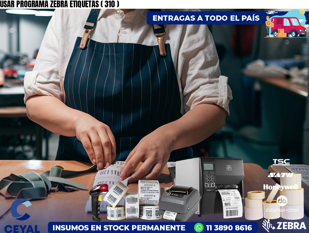 USAR PROGRAMA ZEBRA ETIQUETAS ( 310 )
