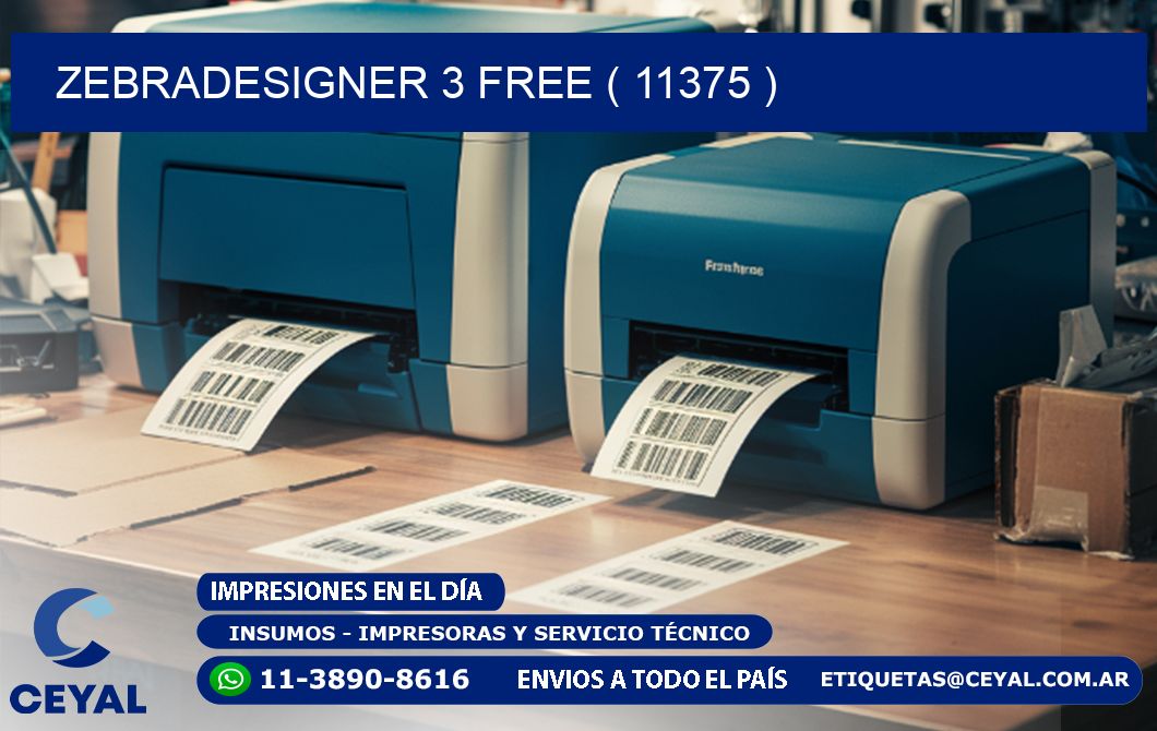 ZEBRADESIGNER 3 FREE ( 11375 )
